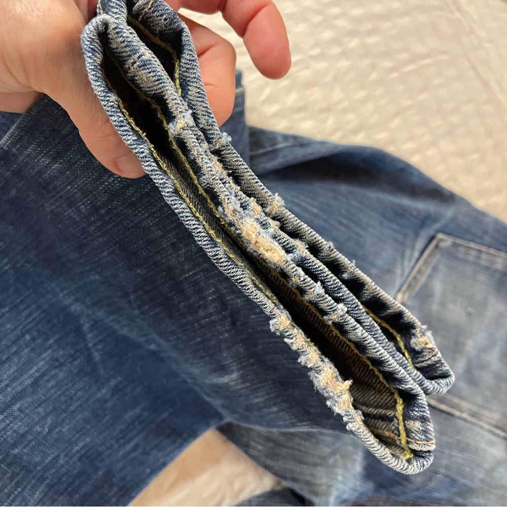 The Unbranded Brand UB269 18oz Indigo Slub Selvedge Jeans - Tapered Fit -Size 32 - Picture 11 of 12